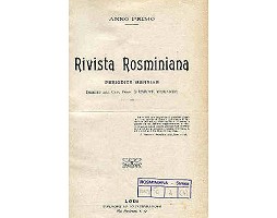 Vai alla pagina: Rivista Rosminiana